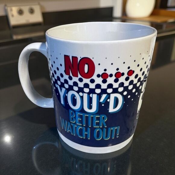 Vintage Dilbert “No, You’d Better Not” Holiday Mug Santa Coffee Cup Original Box - Picture 3 of 6